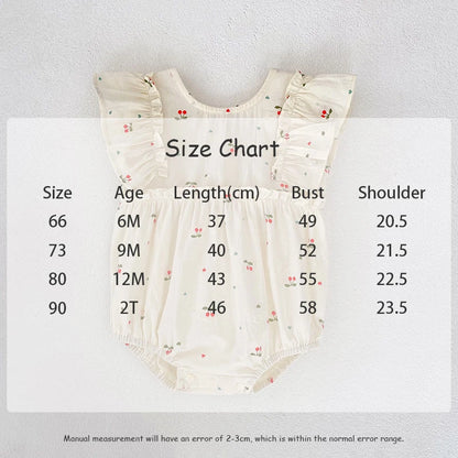 Cherry Girls Bow Jumpsuit