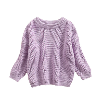 Newborn Knitwear Long Sleeve Cotton Pullover Tops - PAMU8