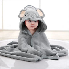 Baby Hooded Bathrobe Towel | Soft Baby Bath Wrap