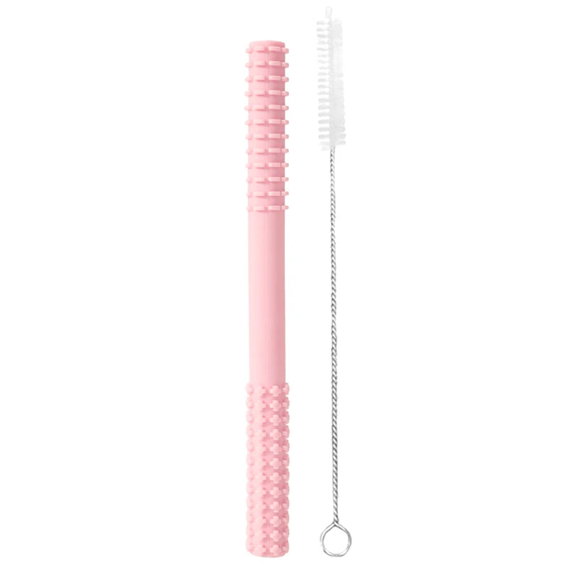 Molar Straw Baby Teether With Brush - PAMU8