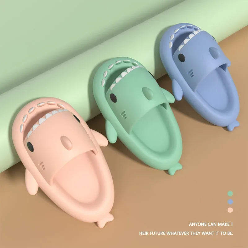 Kids' Shark Flip Flops, Non-Slip EVA Pool Sandals