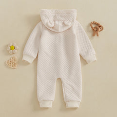 Hooded Embroidery Letter Outfit