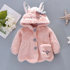 Cute Bow Winter Baby Coat