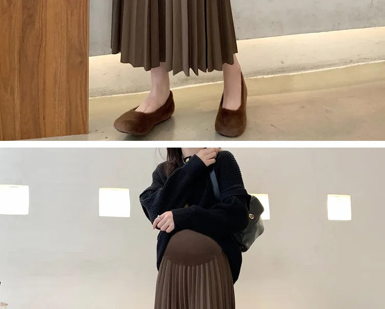 A-Line Casual Maternity Skirt