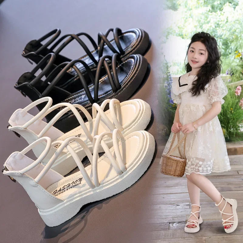Girls Open Toe Summer Sandals Lightweight | PAMU8