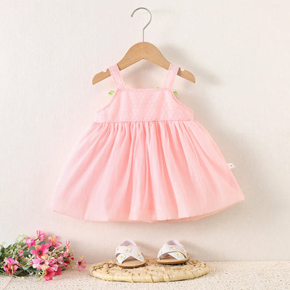 Baby Girl Dress Summer Tulip Suspender Girl Dress Cute Mesh Girl Princess Dress Party Dresses For Girls