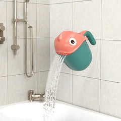 Baby Bath Shampoo Rinse Cup with Collapsible Dino Design