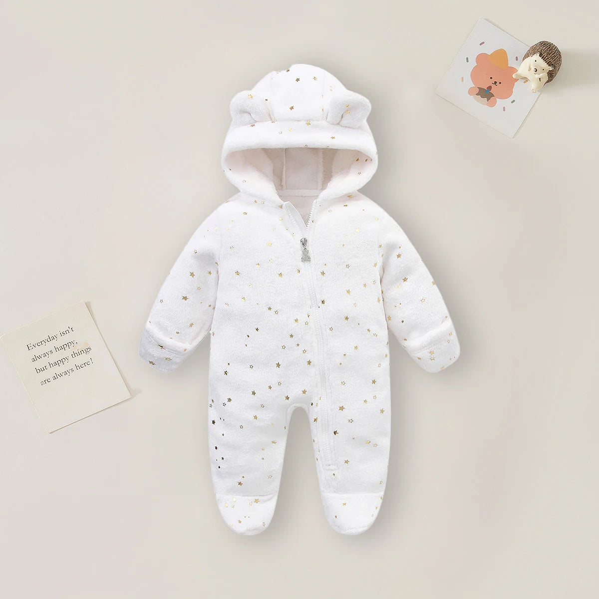 Cartoon Soft Winter Baby Romper