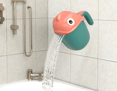 Baby Bath Shampoo Rinse Cup with Collapsible Dino Design