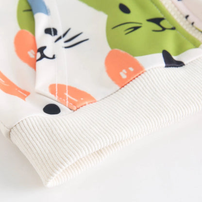 Bunny Hooded Long Sleeve Tops