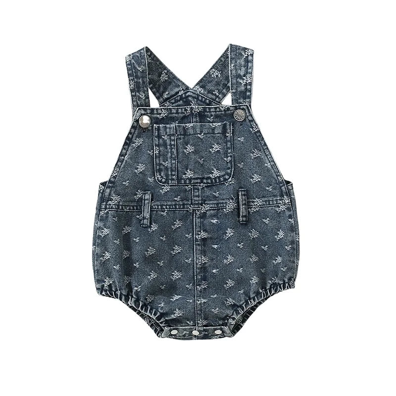 Baby Girl Denim Romper
