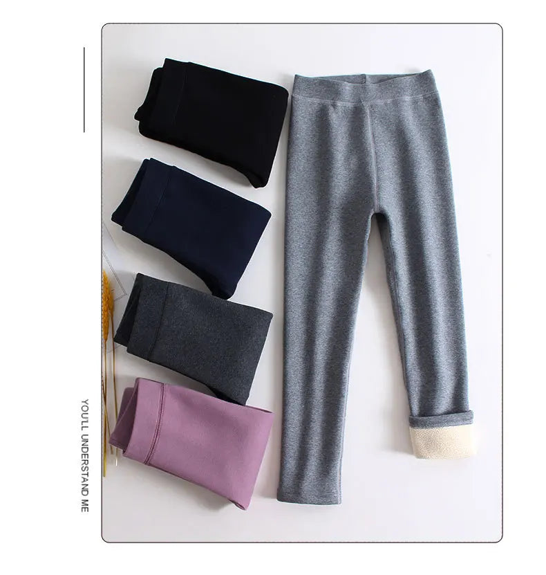Girl fleece leggings for winters