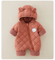 Fleece Lined Cotton Infant Romper