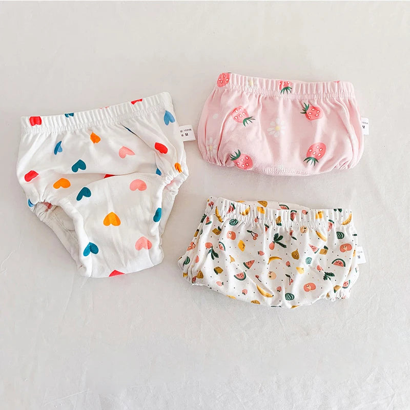 Reusable Cloth Diapers, 3-Pack Washable Training Pants