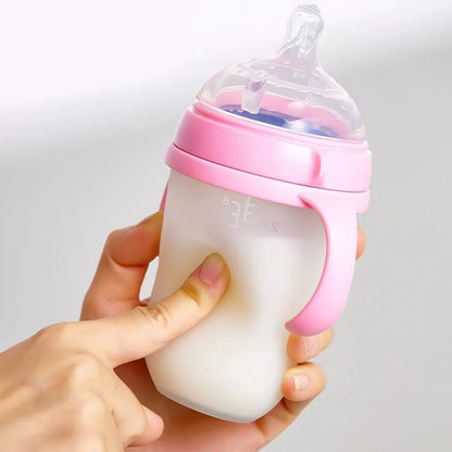 Baby Bottle with Silicone Handle