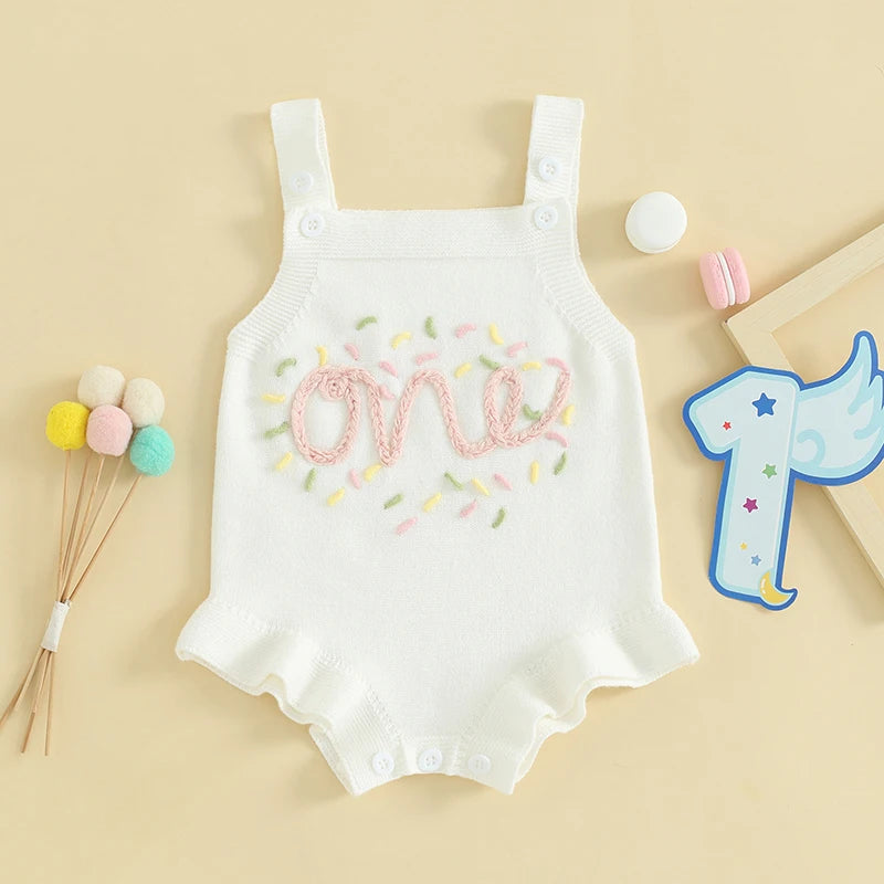 Baby Girl Birthday Romper