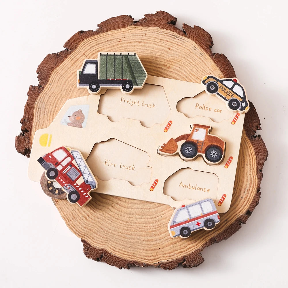 Wooden Animal Puzzles Baby Toys