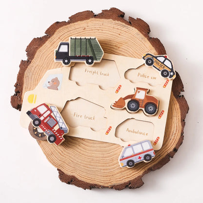 Wooden Animal Puzzles Baby Toys