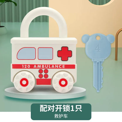 Baby Learning Lock with Key Car Toy