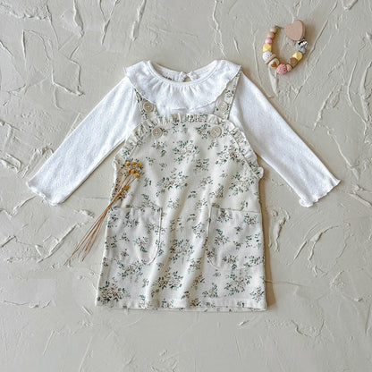 Ruffled Floral Print Dress