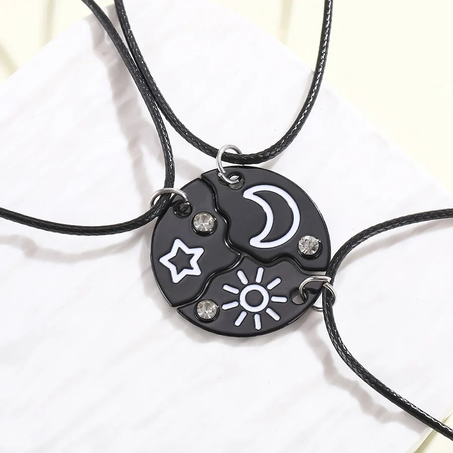 Girls BFF Star Moon Sun Necklace Set | PAMU8