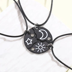 Girls BFF Star Moon Sun Necklace Set | PAMU8