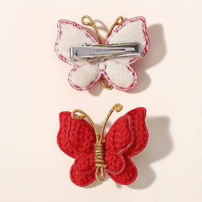 Butterfly hair clips