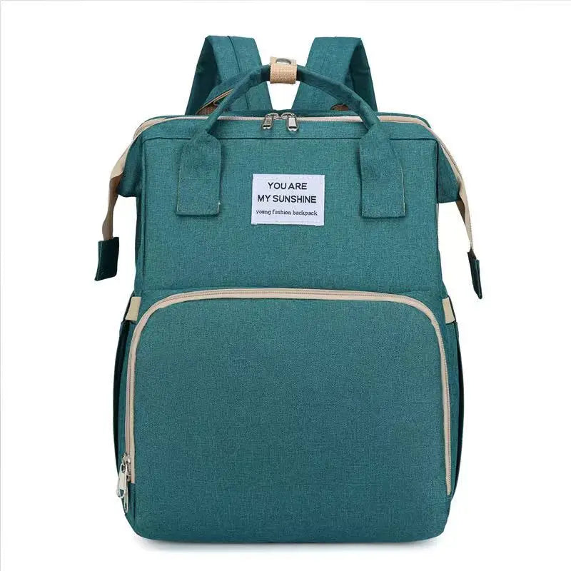 3-in-1 Foldable Diaper Bag Backpack with Changing Station