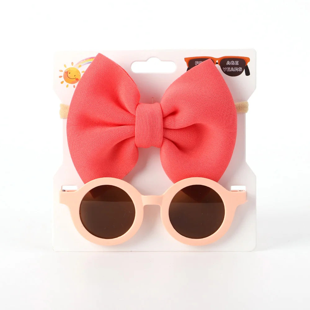 2Pcs/set hair band glasses