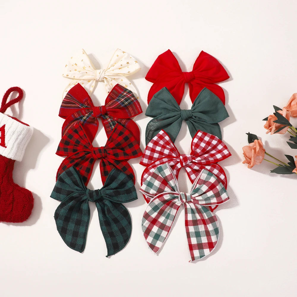 Christmas Bows Hair Clips