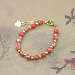 Natural Stone Bead Bracelet for Girls | PAMU8