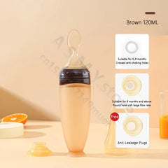 Baby Squeeze Feeding Bottle for Cereal and Puree