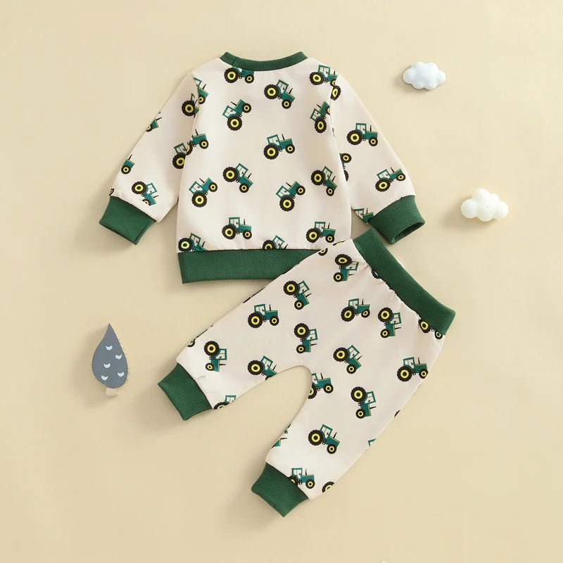 Kids Tractor Print Sweatshirt
