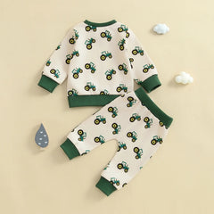 Kids Tractor Print Sweatshirt
