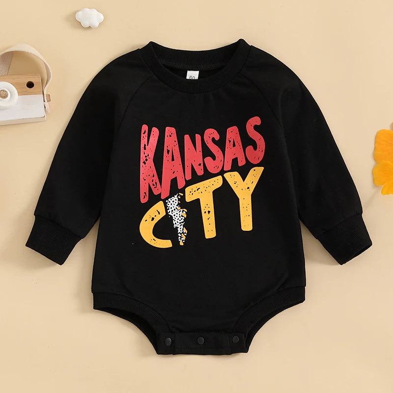 Letter Print Crewneck Jumpsuit