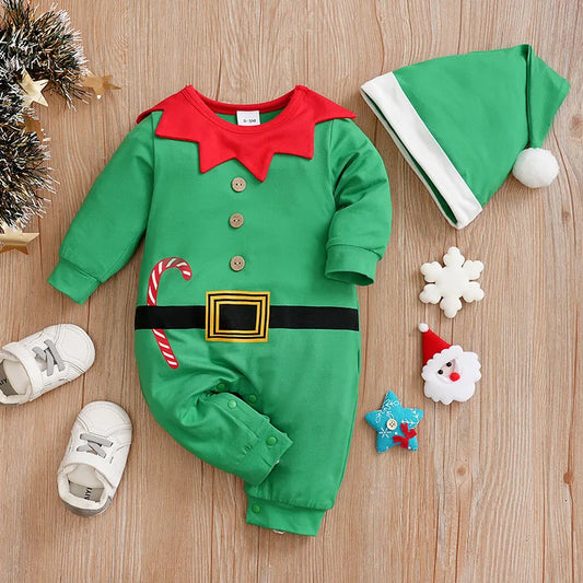 Long Sleeve Christmas Jumpsuit