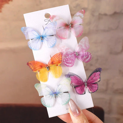 6Pcs Butterfly Hairpins