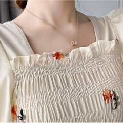 Puff Sleeve Pregnancy Dress