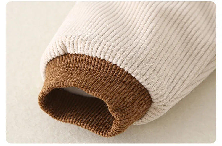 Cozy Winter Baby Romper Set