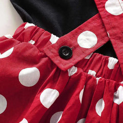 Polka Dot Bow Baby Gown