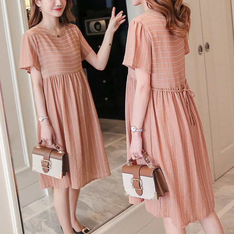 Loose Fit Maternity A-line Dress