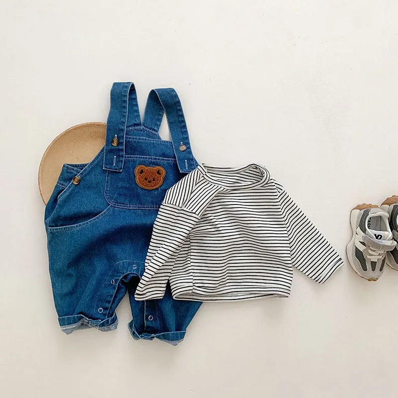 Denim Overall Baby Boys Suits