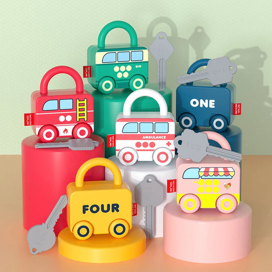 Baby Learning Lock with Key Car Toy