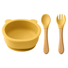 Wooden Handle Spoon Fork