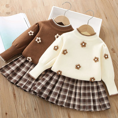 Flower Knitted Skirt