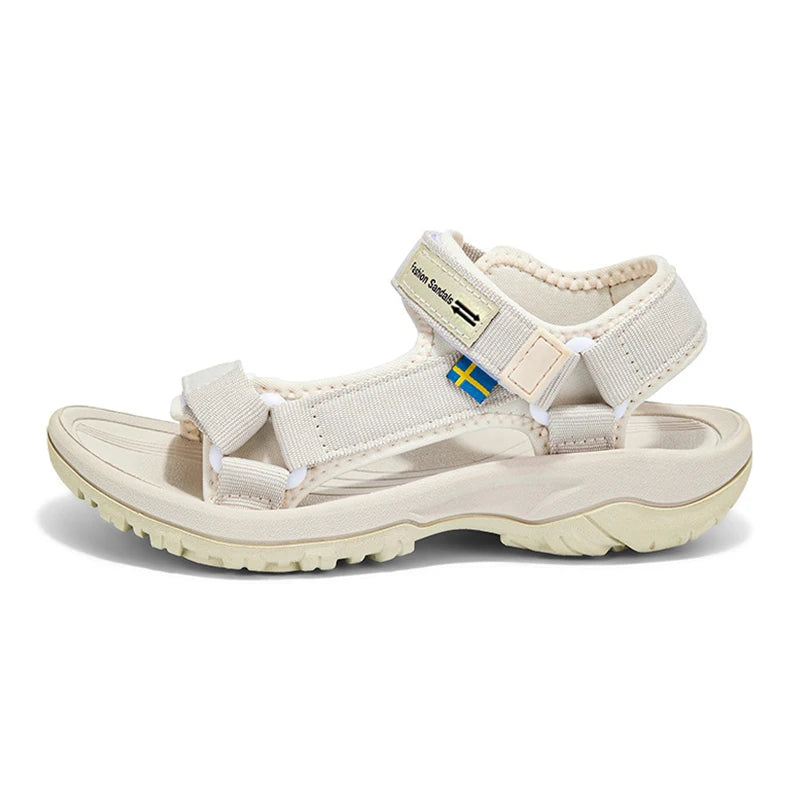 Women's Flat Beach Sandals, Casual Summer Slides