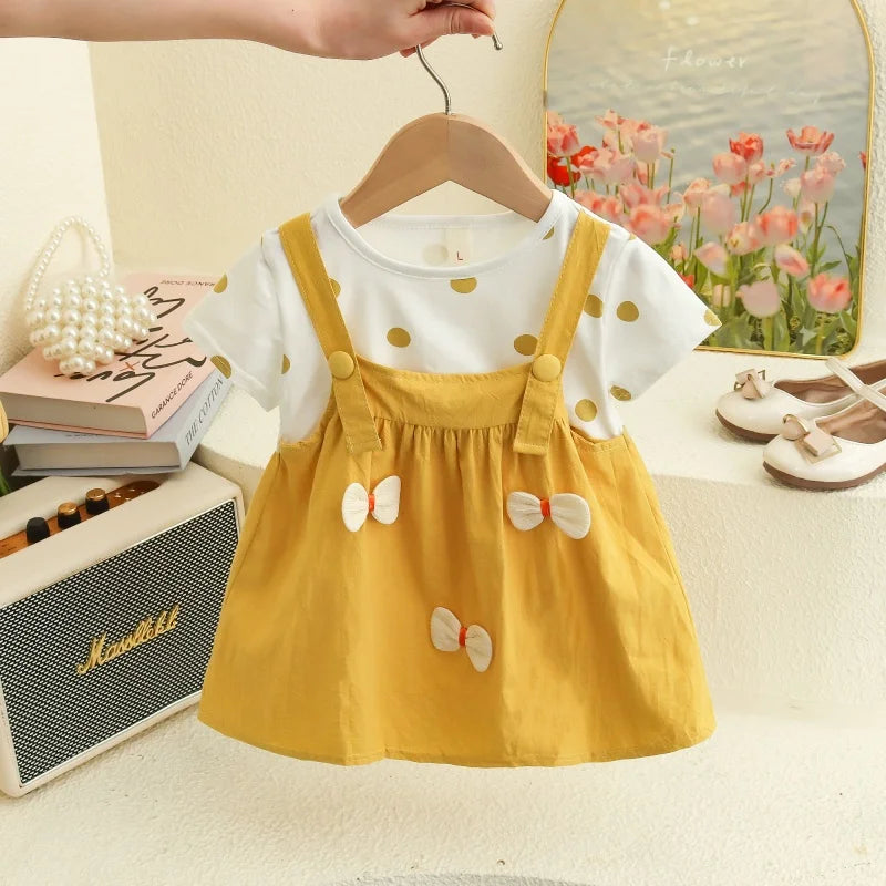 Polka Dot Bow Baby Dress