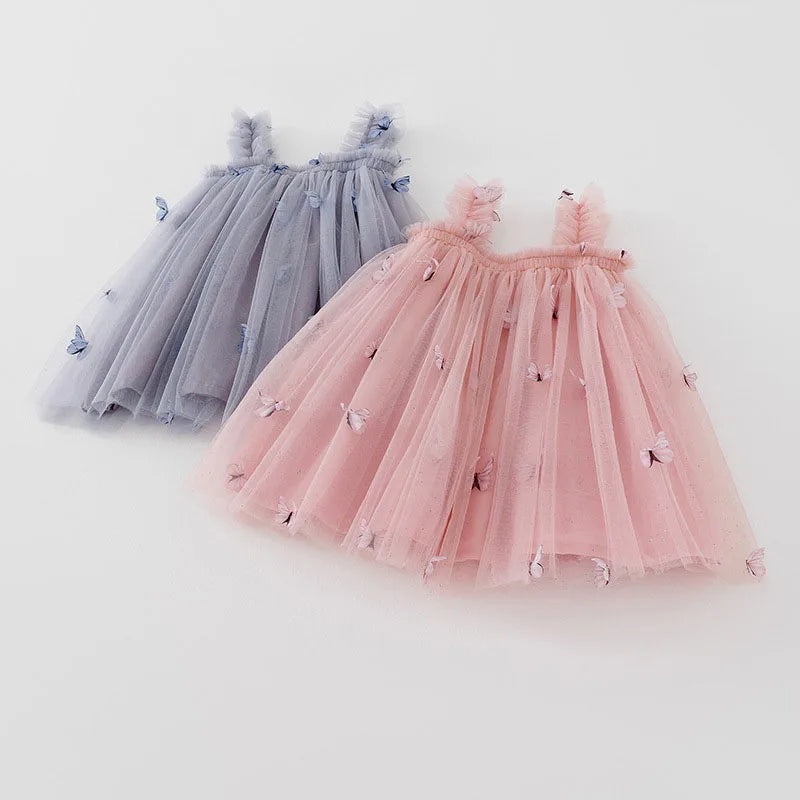 Girl's Sweet Mesh Gown