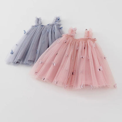 Girl's Sweet Mesh Gown