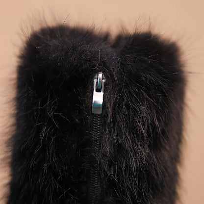 Girls High Warm Leather Boots